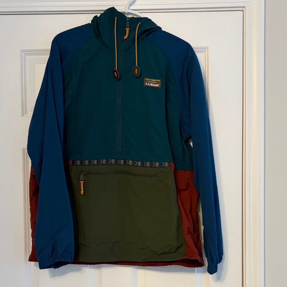 LL Bean Men's Mountain Classic Anorak, Multi-Color